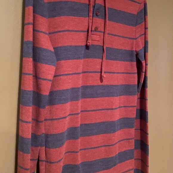Aeropostale Ling Sleeve Thermal Hooded Henley Size Small - Picture 9 of 9